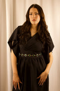 Flutter Sleeve Surplice Tie Waist Dress