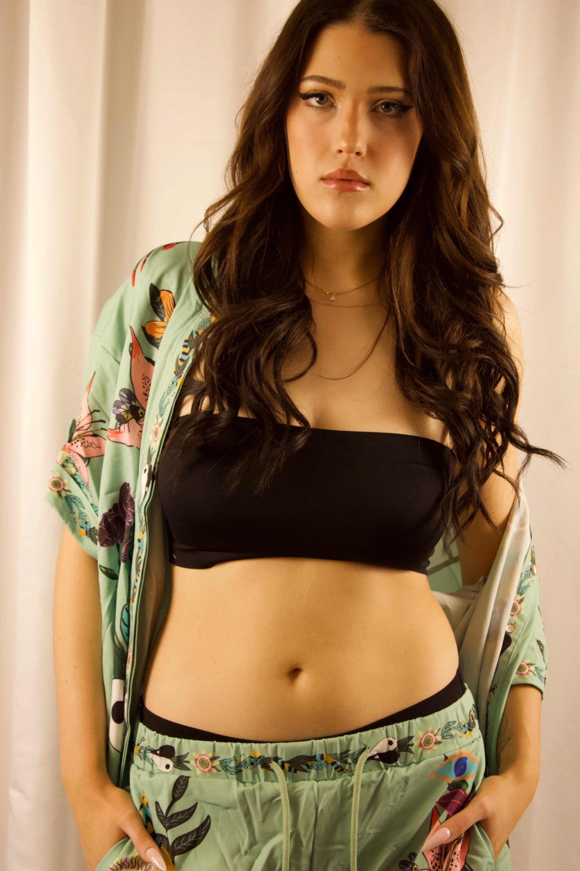 Tropical Paradise Floral Print Shirt and Shorts Set