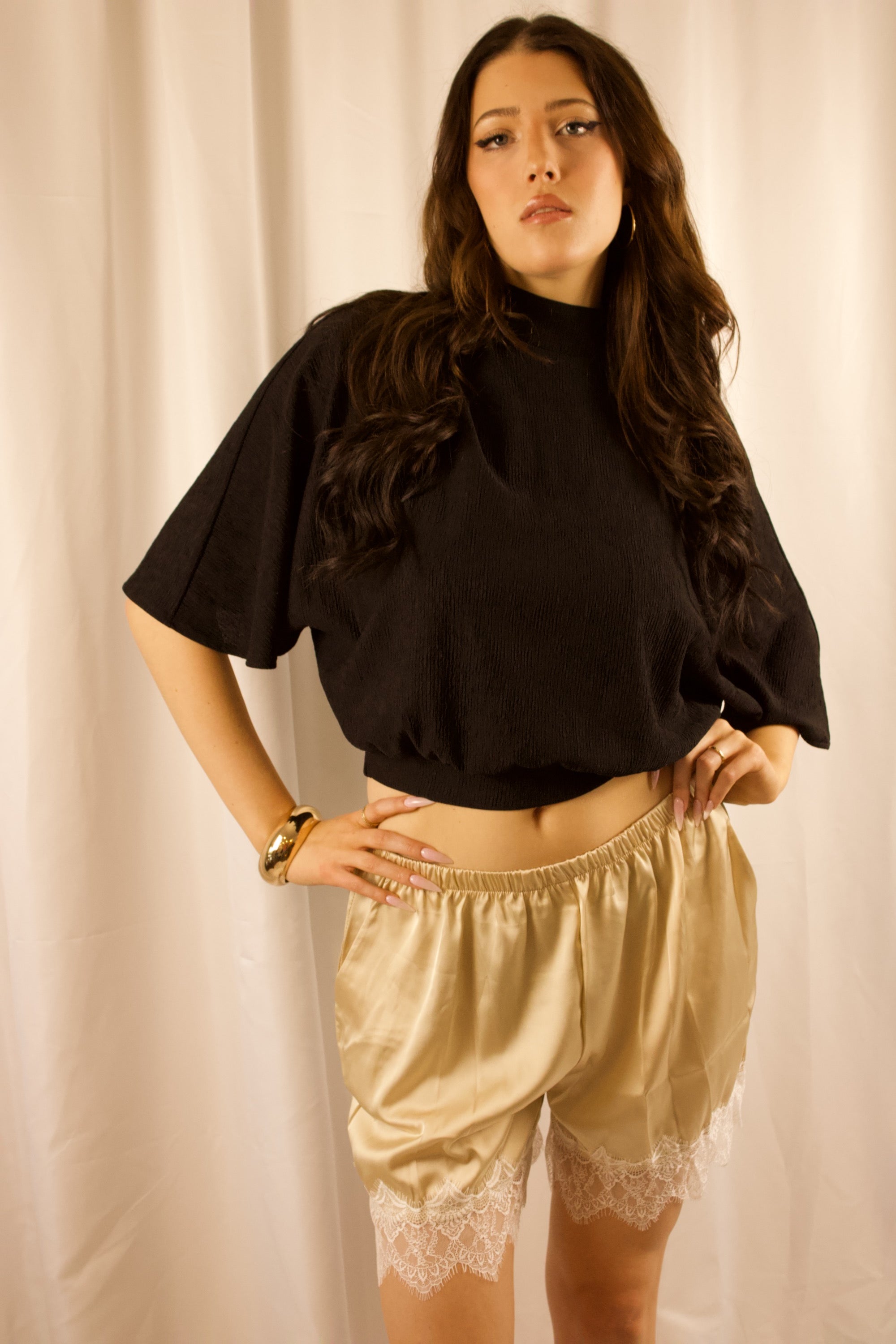 Adri Lace Trim Shorts