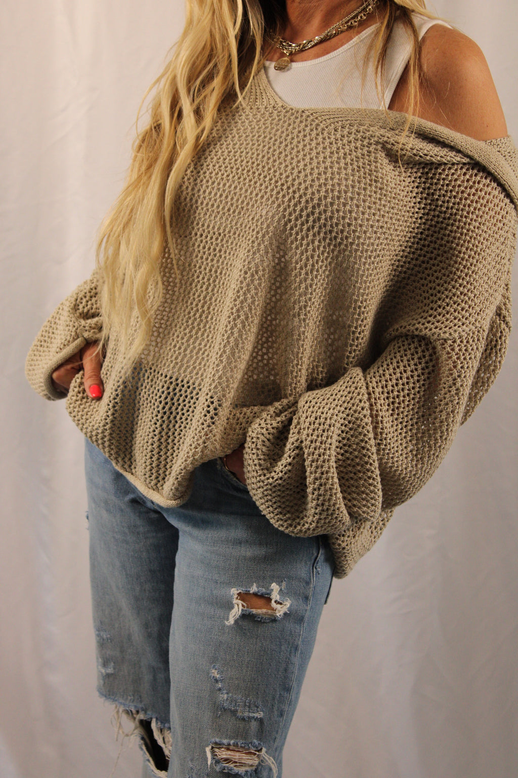 Savannah Hooded Crochet Top