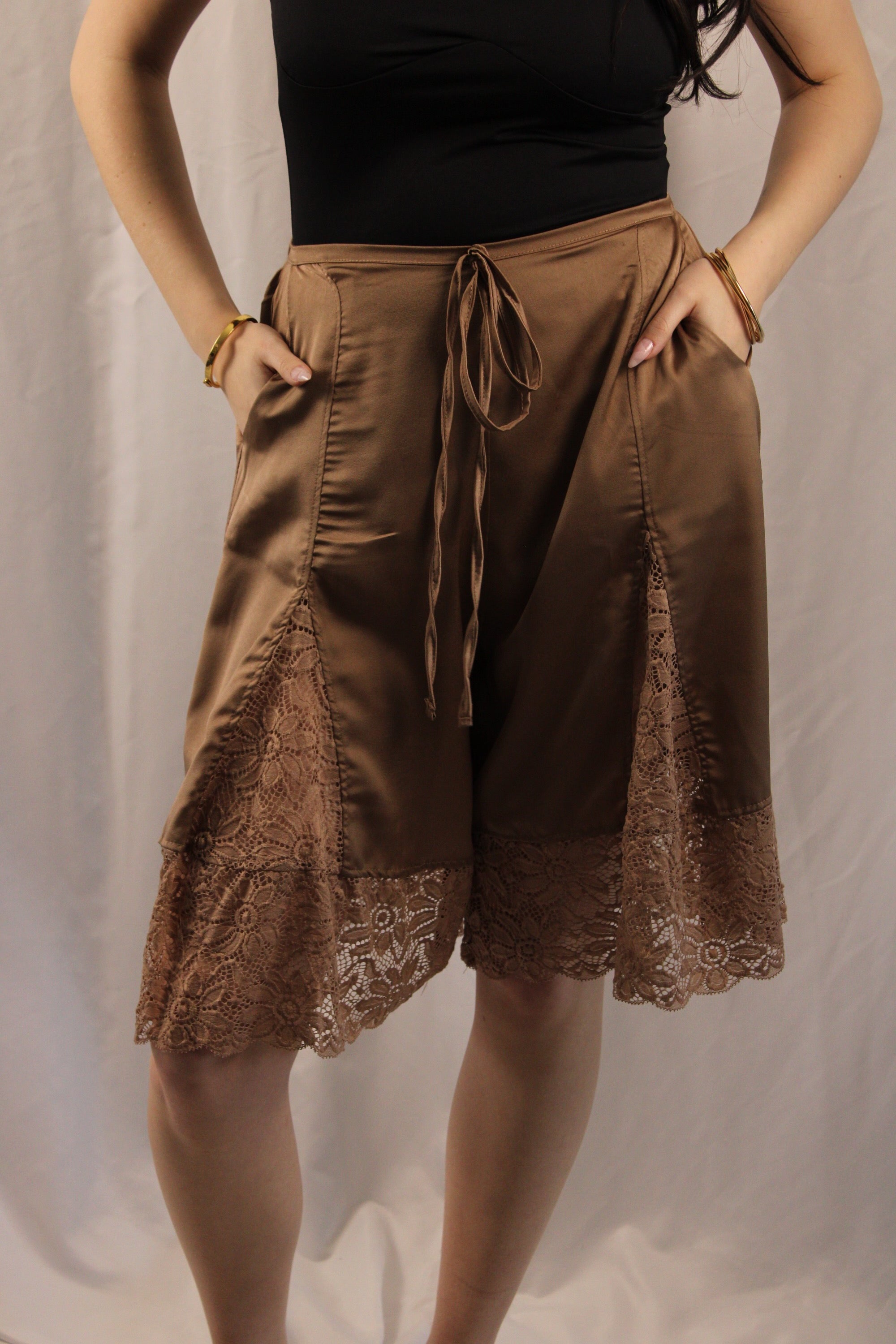 Mitra Lace Detail Shorts
