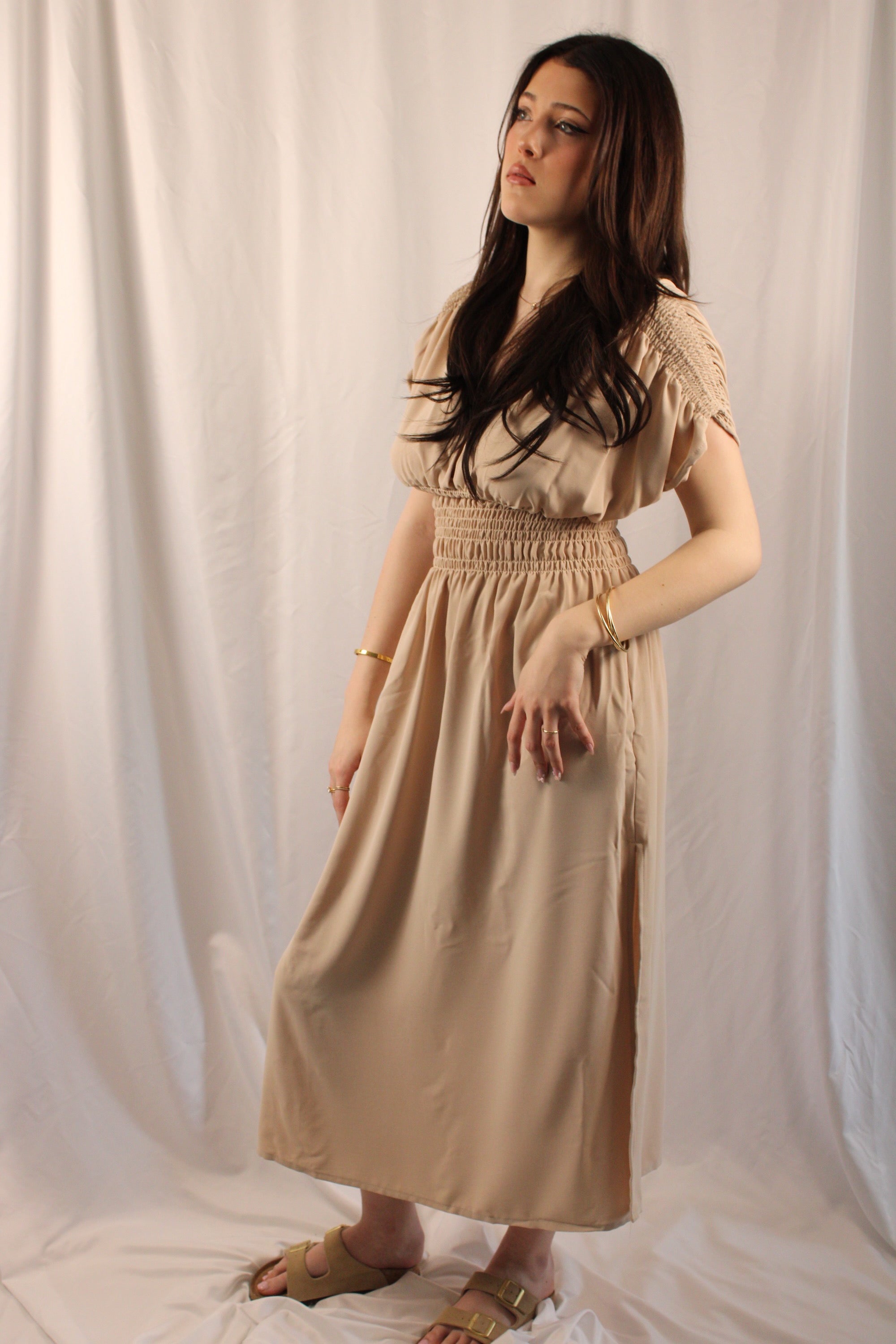 Olivia Maxi Dress with Side Slit Plus Size