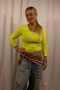 Neon Trim Slim Fit Long Sleeve T-Shirt