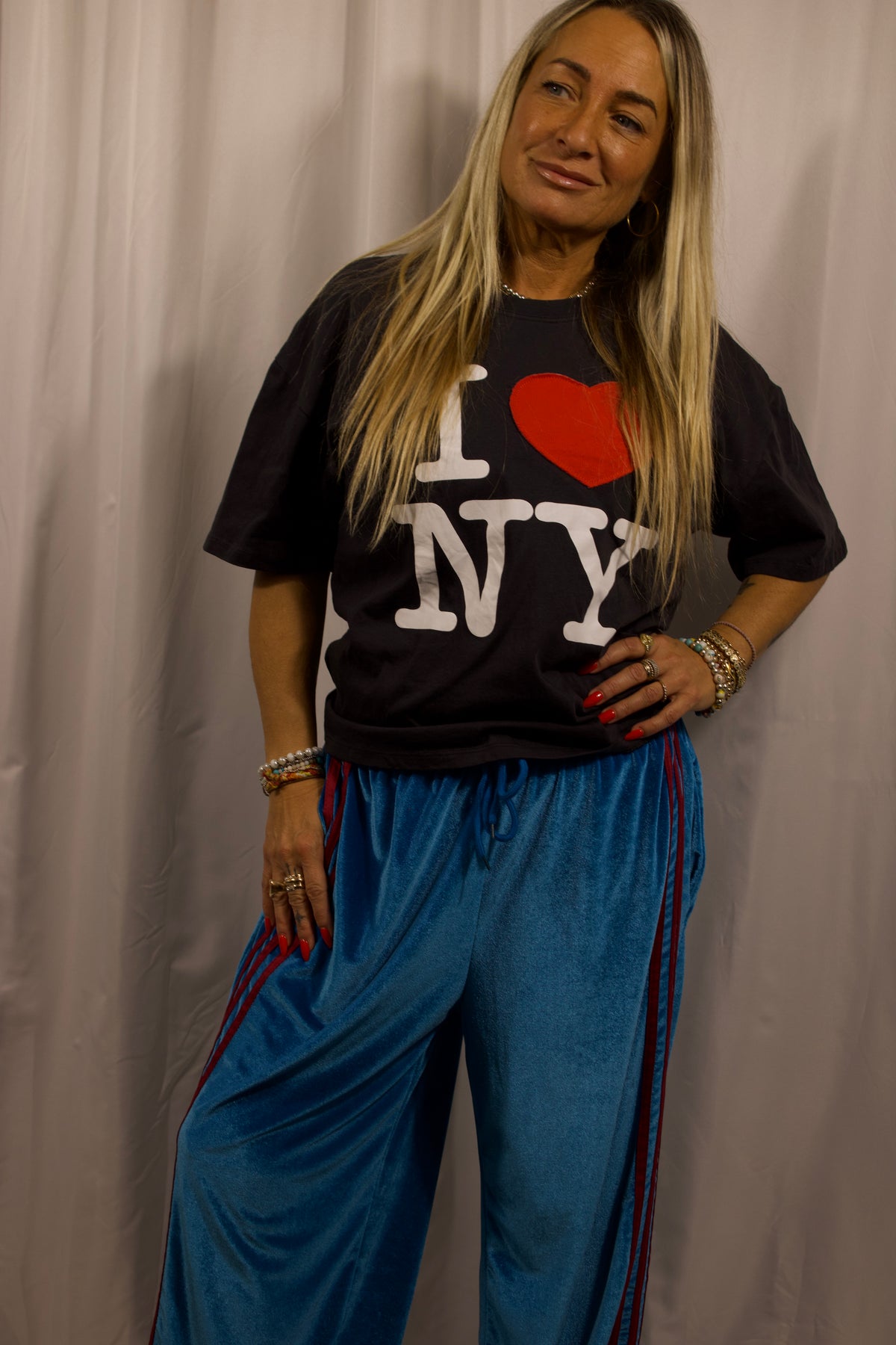 Velvet Wide-Leg Pants